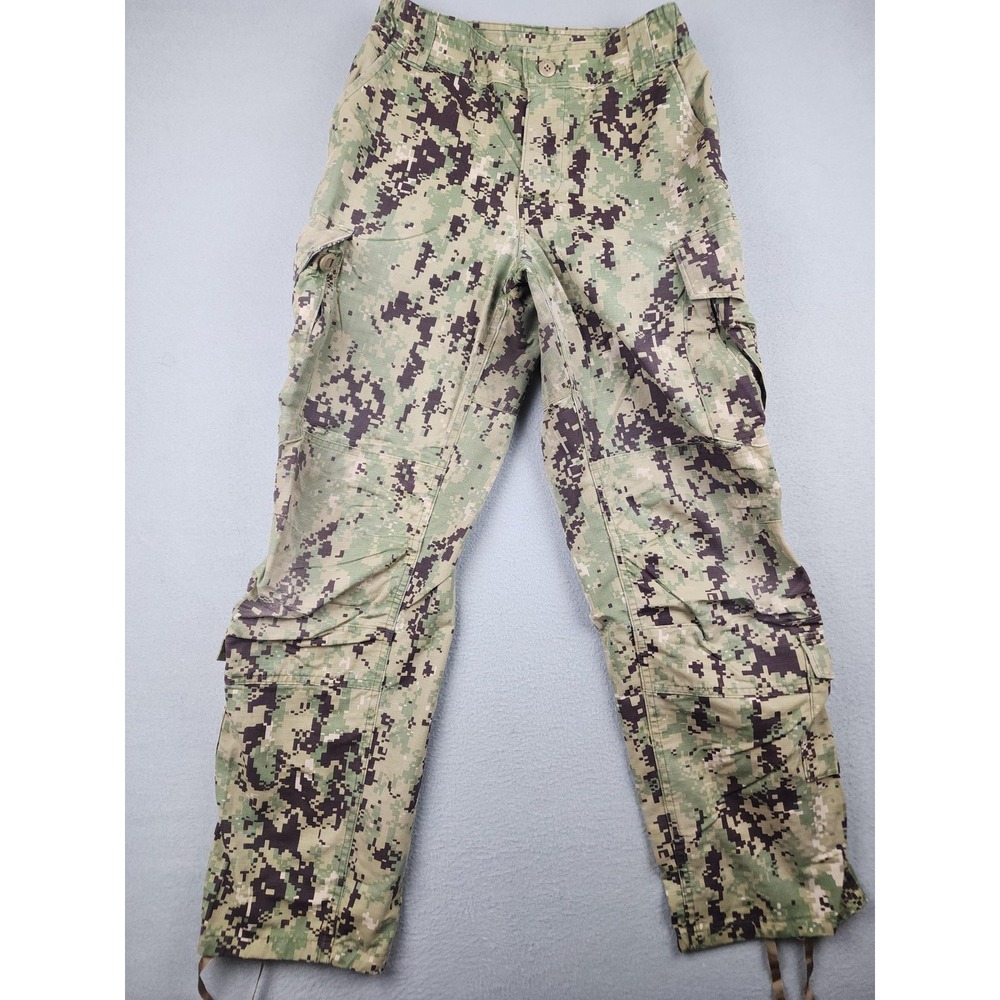 US Navy Pants Mens Small Short 29x29 Type III NWU Camo Cargo Workwear Uniform